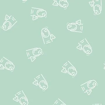 Crashed nail line seamless pattern Stock Illustration