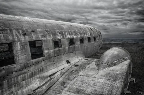 Crashed palne Stock Photos