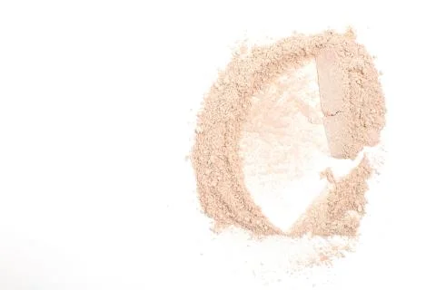 Crashed powder highlighter for makeup Stock Photos