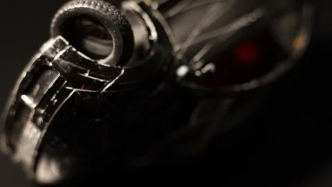 Crashed toy car on black background Stock Footage 170835513