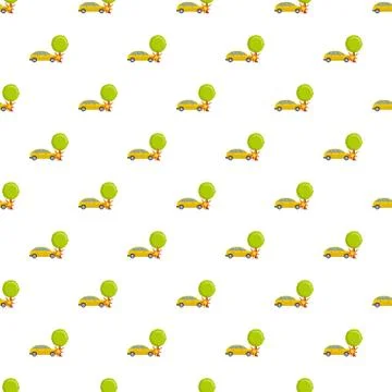 Crashed tree pattern seamless vector Illustrazione stock