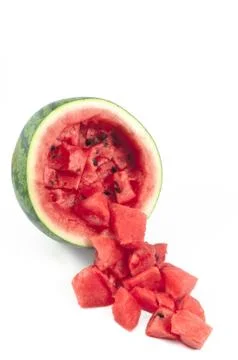 Crashed watermelon Stock Photos