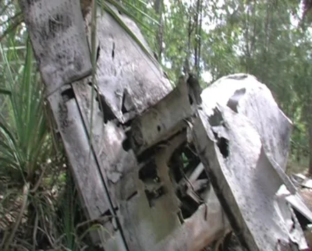 Crashed WW2 Beaufort 4- Cape York- Australia Stock Footage 8578277