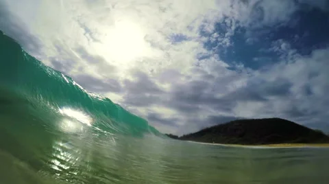 Crashing Blue Ocean Wave.. Video stock 54141595
