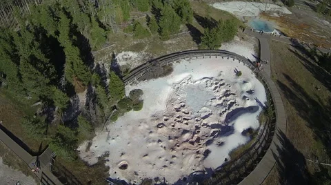 Crashing Drone In Yellowstone Stock Footage 44092944