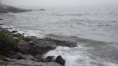 Crashing Superior Waves 2 Video stock 77767599