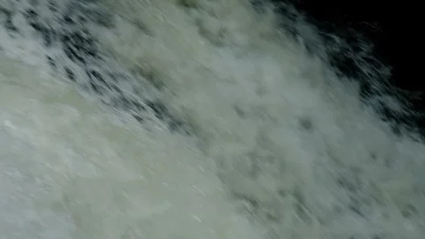 Crashing waterfall - Close Up, against the current - Slow Motion Stock Footage 244361593