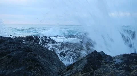 Crashing Waves 2 Stock Footage 10586863