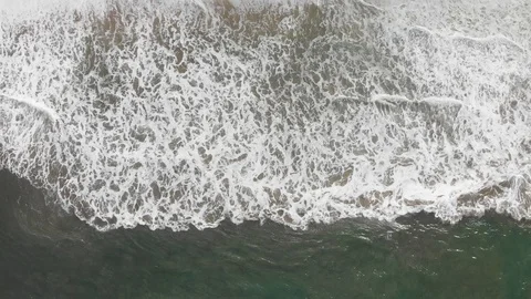 Crashing waves on the beach Stock Footage 95057634
