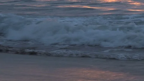 Crashing waves up close Stock Footage 74073163
