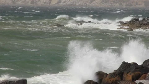 Crashing waves Stock Footage 1139130