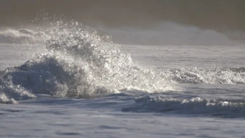 Crashing waves Stock Footage 127398692