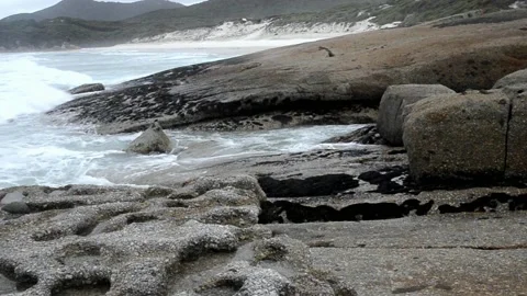 Crashing waves Stock Footage 163779233