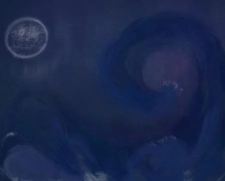 Crashing Waves Stock Illustration