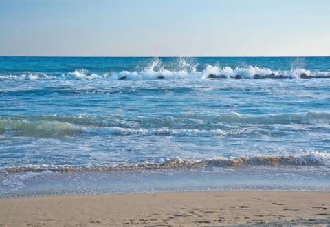 Crashing waves Foto stock