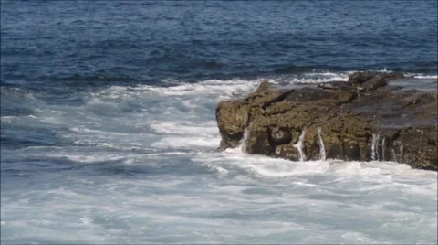 Crashing waves on rocks. Stock Footage 52678515