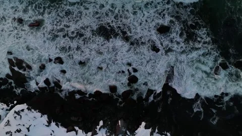 Crashing waves in slowmotion Stock Footage 270417351
