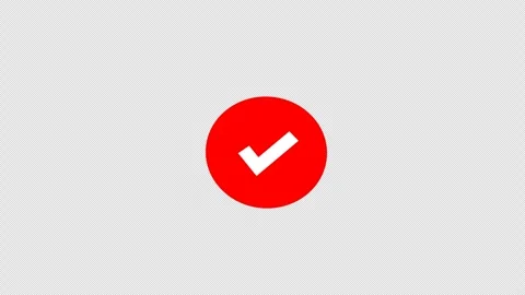 Crasy Tick2Approved Check Mark Badge Animation on Transparent Background 4K Stock Footage 340078060