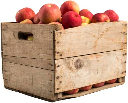Crate full of apples 스톡 사진