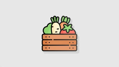 Crate icon animation alpha Stock Footage 157547676