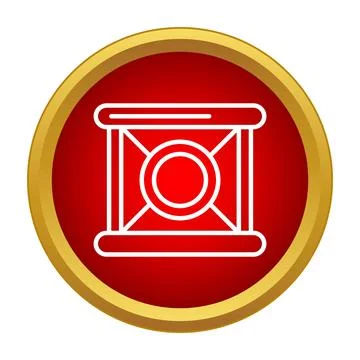 Crate icon representing shipping, delivery, and logistics concepts Stock Illustration