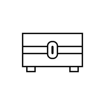 Crate icon vector Illustrazione stock