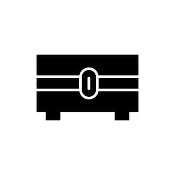 Crate icon vector 库存插图