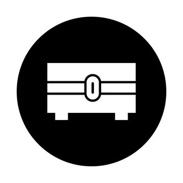 Crate icon vector 库存插图
