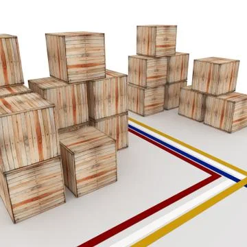 Crate. Stock Illustration