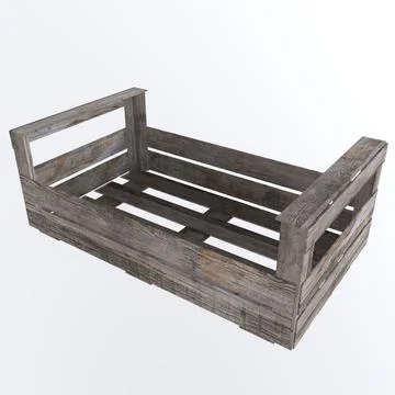 Crate isolated on white background Illustrazione stock