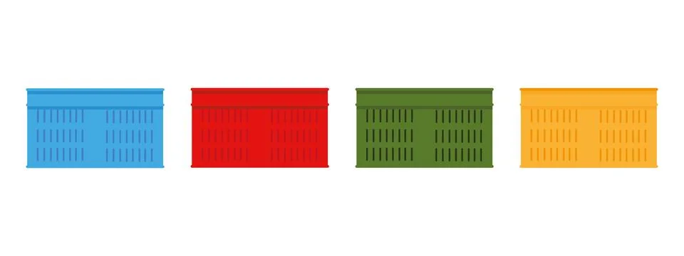 Crate stack cartoon vector. free space for text. wallpaper. Illustrazione stock