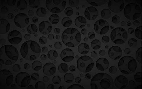 Crater black background Stock Illustration