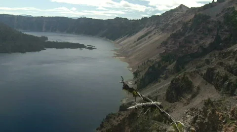 Crater Lake Stock Footage 540585