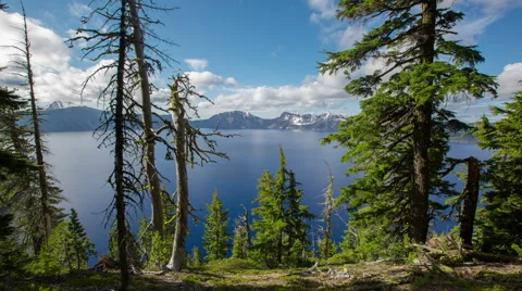 Crater Lake Video stock 56223257