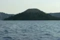 Crater Lake High Speed 120fps 01 Slow Motion Boat Shot Wizard Island Footage
