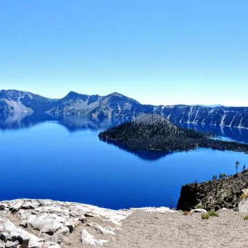 Crater lake Oregon Stock Photos