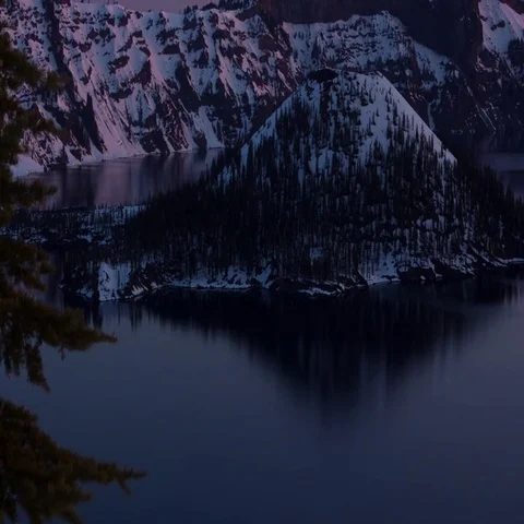 Crater Lake Timelapse Stock Footage 69553058
