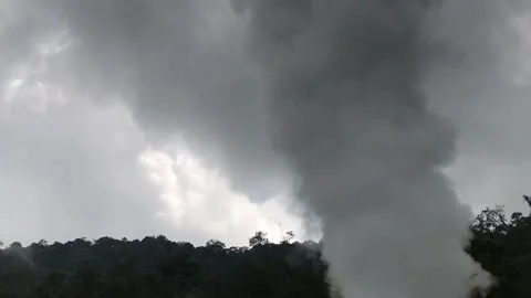 Crater of the mountain Stock Footage 170649210