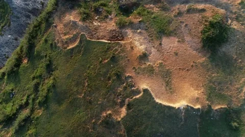 Crater-like mountain top Video stock 231979637