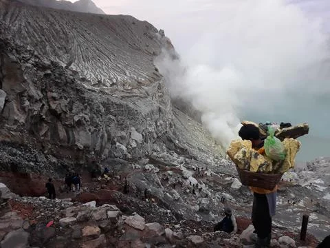 Crater Foto stock