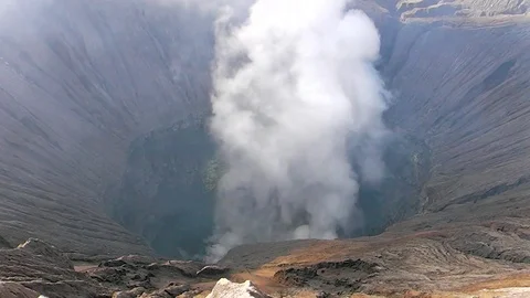 Crater of the volcano Bromo. The island of Java. Indonesia. 스톡 동영상 82187629