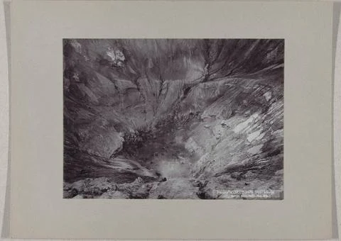 Crater of the Volcano Bromo, Java, Dutch East Indies; Photo Kurkdjian Sura... Stock Photos