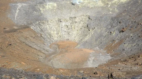 A crater in Vulcano Video stock 88626138