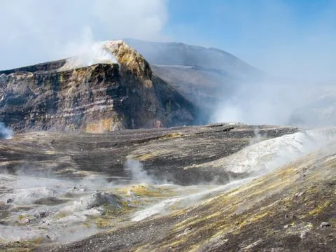 Craters of Etna Foto stock