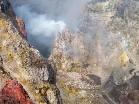 Craters of Etna Foto stock