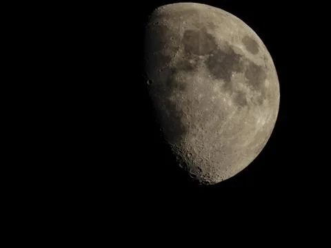 Craters on the moon Stock Photos