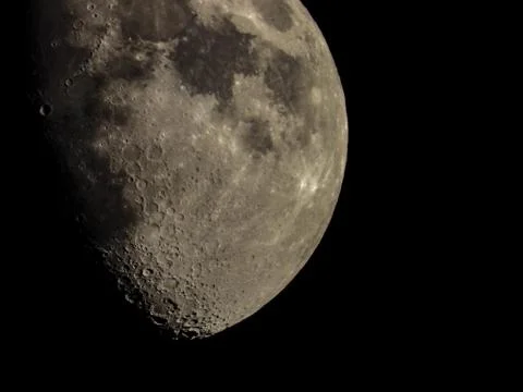 Craters on the moon Stock Photos