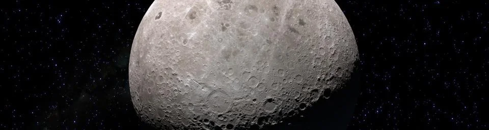 Craters in the surface of the Moon. Elements of this image furnished by NASA' Stock Photos