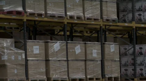 Crates and boxes for electrical appliances Stock Footage 25256673