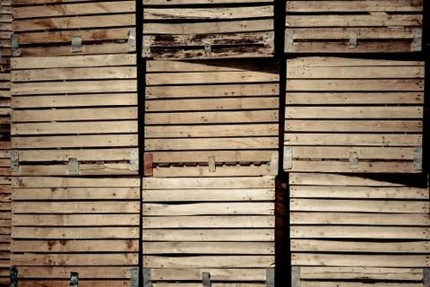 Crates stack Foto stock